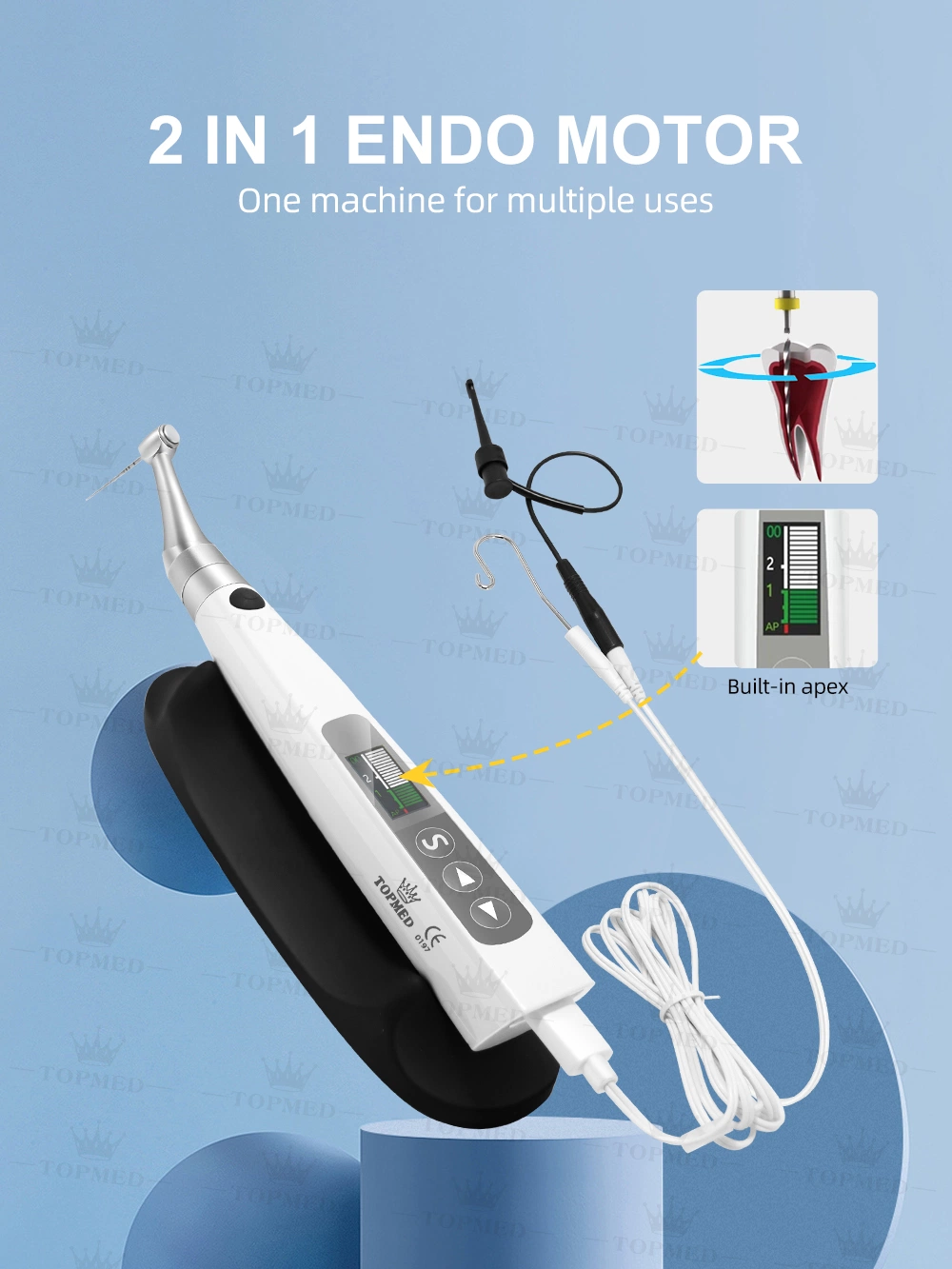 Dental Endodontic Root Canal Treatment 2 in 1 Endo Motor with Built in Apex Locator