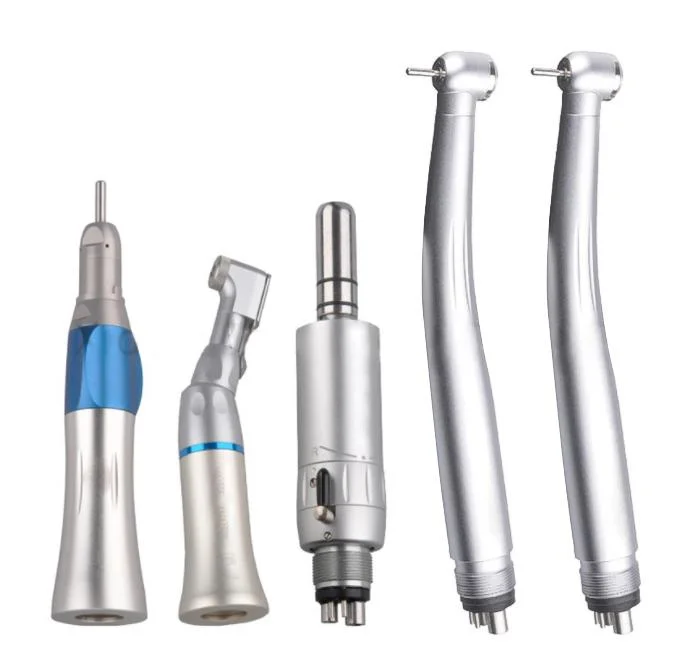 2/4 Holes Stainless Steel Dental Handpiece Kit for Adult and Child