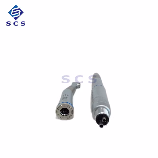 Kit de pièce à main dentaire à basse vitesse, 2/4 trous 1: 1, avec contre-Angle/pièce à main droite